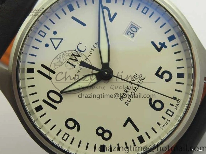 MIROTIME 0801 Efficient Mark XVIII Le Petit Prince IW327001 SS MKS 1:1 Best Edition White Dial On Leather Strap MIYOTA9015 V 7220